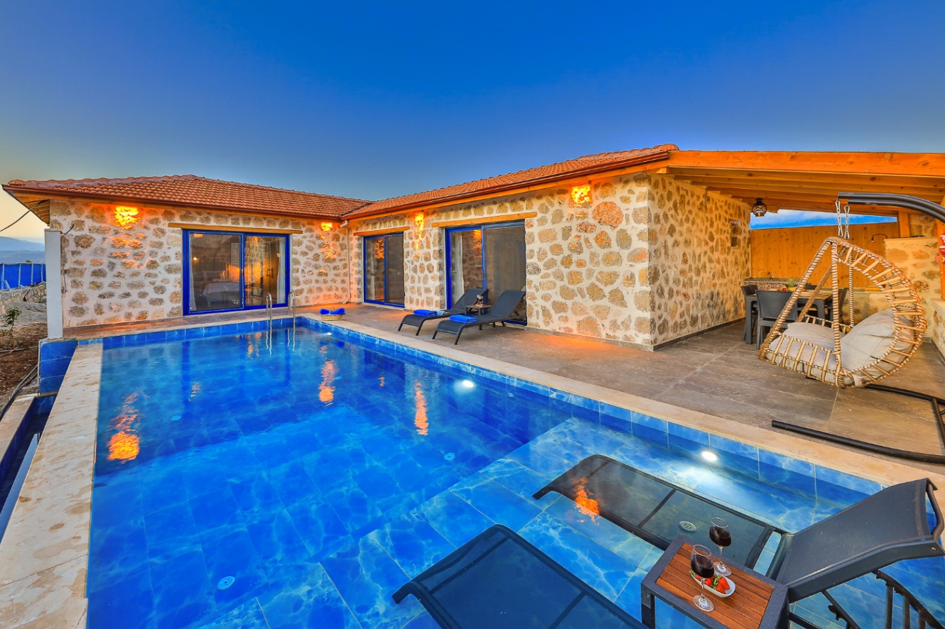 Villa Patara Flower Blue 2